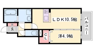 サンサ―ジュ北条の物件間取画像